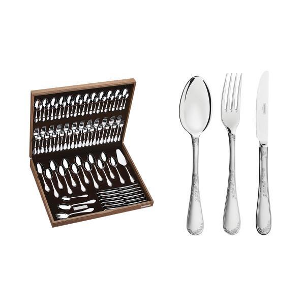 Faqueiro Tramontina Renascença Em Aço Inox Com Facas De Mesa