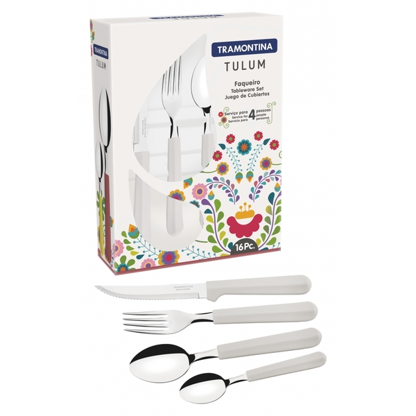 Faqueiro Tramontina Tulum Com Lâminas Em Aço Inox E Cabos De