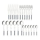 Faqueiro Tramontina Vik Em Aço Inox Com Detalhes Em Polipropi