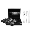 Faqueiro Tramontina Zurique Em Aço Inox Com Estojo De Madeira