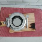 Farinheira De Inox 700g Redonda Com Tampa Com Colher Pote Por