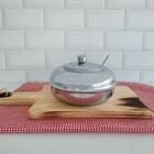 Farinheira De Inox 700g Redonda Com Tampa Com Colher Pote Por