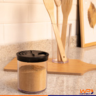 Farinheiro Porta Condimentos Tampa Giratória Com Dois Dosador