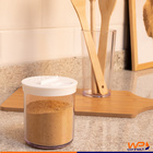 Farinheiro Porta Condimentos Tampa Giratória Com Dois Dosador