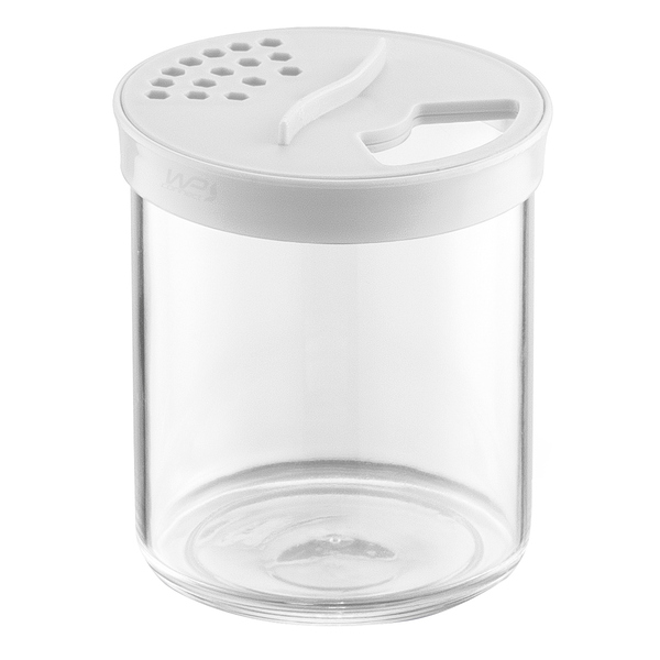 Farinheiro Porta Condimentos Tampa Giratória Com Dois Dosador