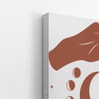 Fases Da Lua Astros Mãos Minimalista Quadro Canvas 140x90cm