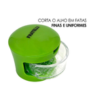 Fatiador De Alho Compartimento Inox 2 Lâminas Multifuncional