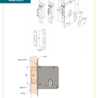 Fech. Asa De Avião P/ Porta De Correr - Ros. 528 - Banheiro -