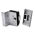 FECHADURA ELETRICA C/RECORTE NATURAL INOX 12V P/PORTA VIDRO 1 FOLHA HDL