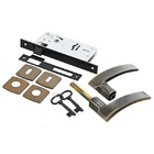 FECHADURA INTERNA 4081553/45 LINHA CHALLENGER ZAMAK BRONZEADO TIRADO C/ROSETA MAQUINA 45,00 MM AROUCA