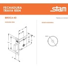 Fechadura 1004 Roseta Redonda Antique Stam