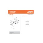 Fechadura 1004 Rq1 Roseta Quadrada Antique Tetra Externa 3900