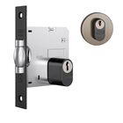 Fechadura 1005 Antique Com Cilindro Oval E Roseta Redonda Stam