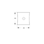 Fechadura 1006 Bater Correr Banheiro Cromo Escovada Stam