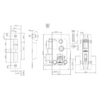 Fechadura 1520 Fly Vidro/vidro Cromado Recorte Santa Marina K