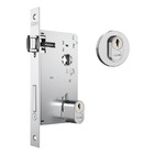 Fechadura 1601 Rolete Para Porta Pivotante Roseta Redonda Cro