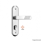 Fechadura 1800/21 Espelho Inox Stam