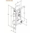 Fechadura 1800/21 Externa Tetra Chave Espelho Preto Fosco 40m