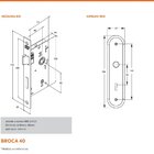 Fechadura 1810/11 Espelho  Stam