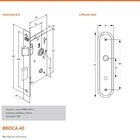 Fechadura 1820/21 Espelho Antique Stam