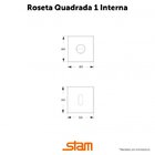 Fechadura 3200 Externa 40mm Cromada Stam