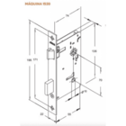 Fechadura 3700 Classic Banheiro 55mm Roseta Cromada Stam
