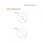 Fechadura 3700 Classic Externa 55mm Roseta Escovada Stam