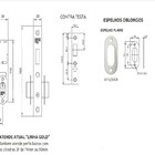Fechadura 3f 6115/50 Cromado Perfil Estreito Bico Papagaio
