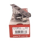 Fechadura 3f 6115/50pp-s Preto Perfil Estreito Bico Papagaio