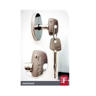 Fechadura 3f Auxiliar Tetra 440pf Preta Roseta Redonda Broca