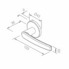 Fechadura 401 Com Roseta Cromado Banheiro Cromado