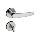 Fechadura 401 Com Roseta Cromado Banheiro Cromado