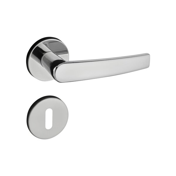 Fechadura 401 Com Roseta Cromo Acetinado Interna Cromo Acetin