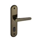 Fechadura 402 Com Espelho Bronze Oxidado Externa Bronze