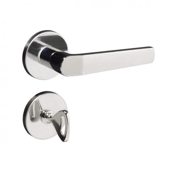 Fechadura 403 Com Roseta Cromado Interna Cromado