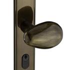 Fechadura 404 Com Espelho Bronze Oxidado Externa Bronze