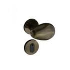 Fechadura 404 Com Roseta Bronze Oxidado Externa Bronze