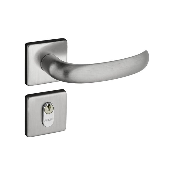 Fechadura 406 Com Roseta Cromo Acetinado Externa Cromo Acetin