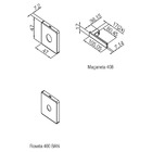 Fechadura 408 Com Roseta Cromo Acetinado Banheiro Cromo Aceti