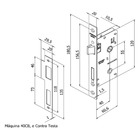 Fechadura 408 Com Roseta Cromo Acetinado Banheiro Cromo Aceti