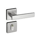 Fechadura 408 Com Roseta Cromo Acetinado Externa Cromo Acetin