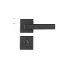 Fechadura 409 Com Roseta Preto Banheiro Preto