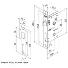 Fechadura 413 Com Roseta Cromo Acetinado Banheiro Cromo Aceti