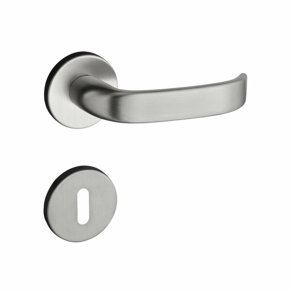 Fechadura 413 Com Roseta Cromo Acetinado Interna  Cromo Aceti