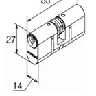 Fechadura 414 Com Roseta Bronze Oxidado Externa Bronze