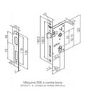 Fechadura 414 Com Roseta Bronze Oxidado Externa Bronze