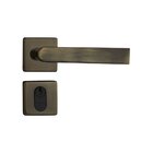 Fechadura 414 Com Roseta Bronze Oxidado Externa Bronze