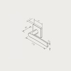 Fechadura 414 Com Roseta Cromo Acetinado Interna Cromo Acetin