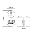 Fechadura 456 Residence Externa St1r Ros325 40mm Aço Inox Lix