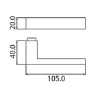 Fechadura 456 Residence Interna St1r Ros325 40mm Aço Inox Lix
